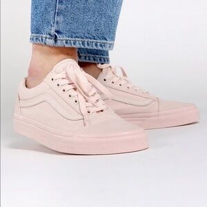 VANS Old Skool Monochrome All Pink Sneakers